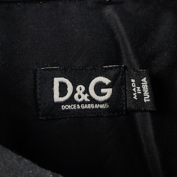 Dolce Gabbana 16 Point Black Solid Men Long Sleeve Button Up Shirt Adult - Picture 6 of 16